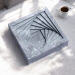 Designer Geometric Marble Ashtray