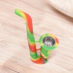 Green, Red and Yellow Smoking Tobacco Pipes with Steel Bowl- 1