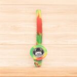 Green, Red and Yellow Smoking Tobacco Pipes with Steel Bowl- 2