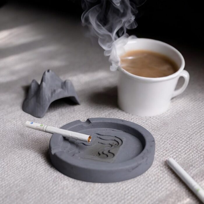 Mountain Design Dark Concrete Ashtray