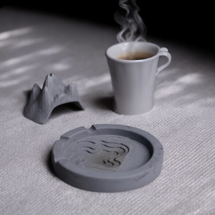 Mountain Design Dark Concrete Ashtray