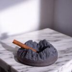 Mountain Peak Concrete Ashtray