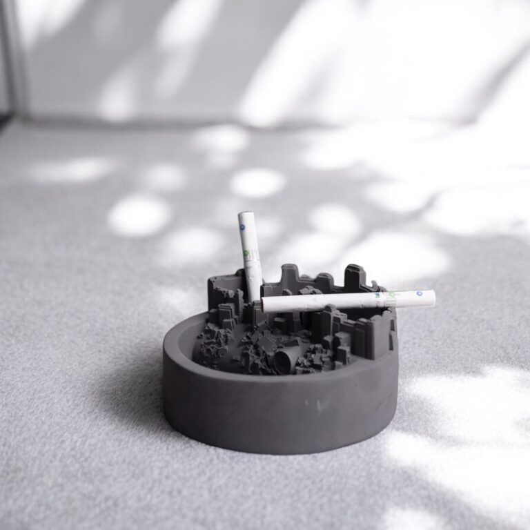 Necropolis Dark Concrete Ashtray