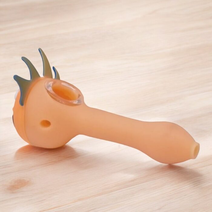 Orange Unbreakable Silicon Smoking Pipe- 1