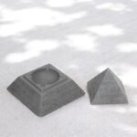 Pyramid of Giza Dark Concrete Ashtray