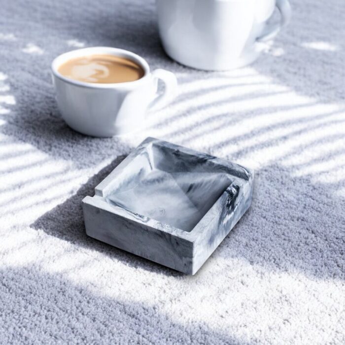 Square Design Marble Ashtray