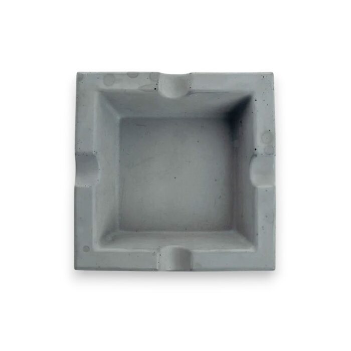 Square Shape Sleek Concrete Ashtray