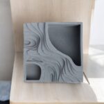 Topograph Dark Concrete Contoured Ashtray