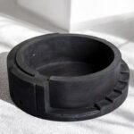 Unqiue Spiro Black Concrete Tray