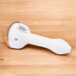 White Unbreakable Silicon Smoking Pipe- 1