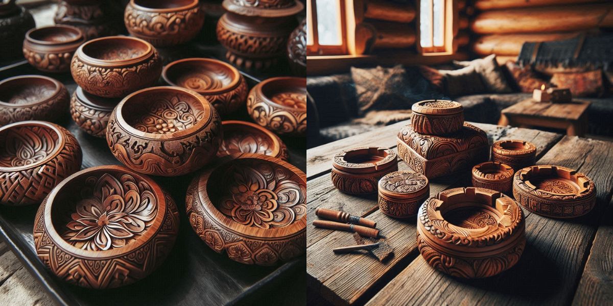 Wooden Ashtrays