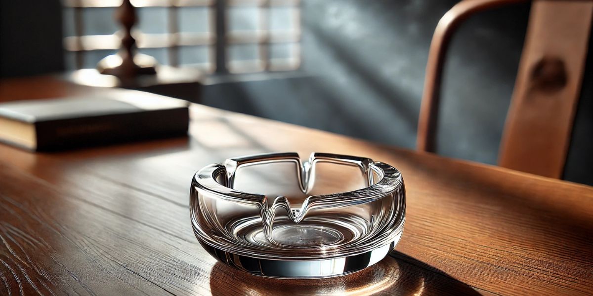 elegant glass Ashtray