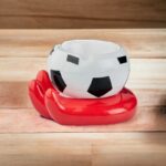 Hand Holding Football Style Ceramic Ashtray