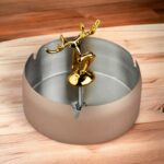 Champagne Stainless Steel Home Ashtray