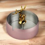 Pink Stainless Steel Home Ashtray