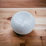 Golf Ball Style Groovy Ceramic Ashtray