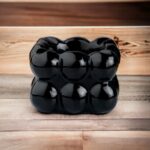 Black Bubble Ceramic Ashtray for Smokers