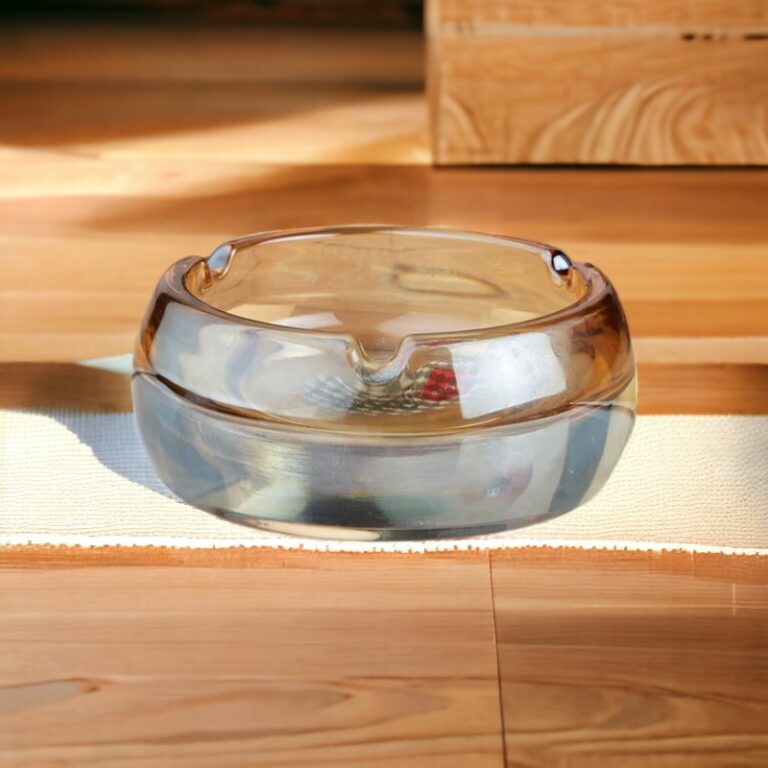 Premium Brown Glass Ashtray for Cigarette