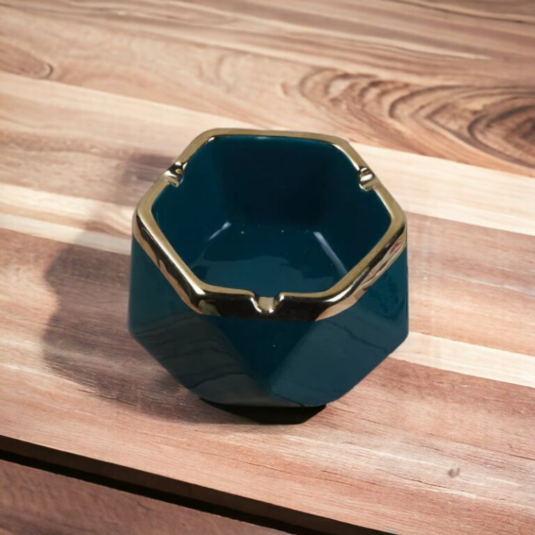 Green Groovy Ceramic Ashtray