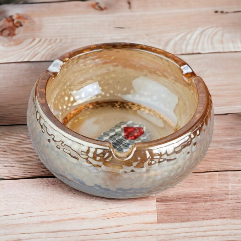 Brown Glass Ashtray for Cigarette