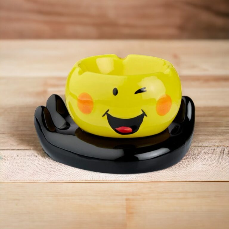 Winking Face in Hand Emoji Ashtray