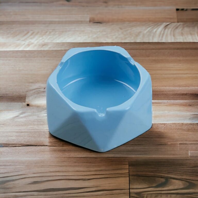 Sky Blue Groovy Ceramic Ashtray