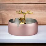 Pink Stainless Steel Home Ashtray