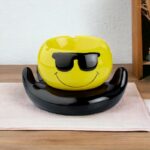 Smiling Face with Sunglasses in Hand Emoji Ashtray