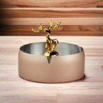 Champagne Stainless Steel Home Ashtray